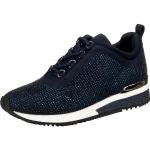 Reduzierte Blaue La Strada Low Sneaker mit Schnürsenkel aus Textil für Damen Größe 41 