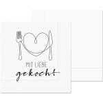 la vida Lunch-Serviette Mit Liebe gemacht 20Stück