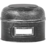 Schwarze Runde Keksdosen & Gebäckdosen aus Metall mit Deckel 