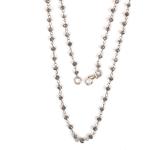 Silberne Edelsteinketten mit Echte Perle handgemacht für Damen 