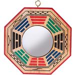 Bunte Asiatische Lachineuse Feng Shui Spiegel aus Holz 