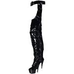 Schwarze Kassiopea High Heel Stiefeletten & High Heel Boots für Damen Größe 45 