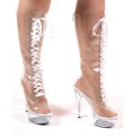 Lack-Optik Gothic Kassiopea High Heel Stiefeletten & High Heel Boots aus Lackleder für Damen Größe 38 