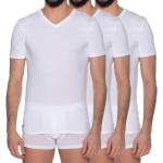 Weiße Lacoste V-Ausschnitt T-Shirts aus Baumwolle für Herren Größe XXL 3-teilig 