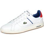 Lacoste 44SMA0070 Europa Pro 222 2 SMA - Herren Schuhe Sneaker - 286-WHT-RED, Größe:46 EU