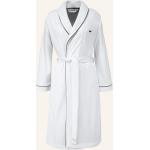 Reduzierte Weiße Bestickte Lacoste Damenbademäntel & Damensaunamäntel aus Jersey maschinenwaschbar Größe L 