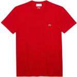 Reduzierte Rote Lacoste T-Shirts aus Baumwolle für Herren Größe 3 XL 
