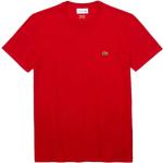 Reduzierte Rote Lacoste T-Shirts aus Baumwolle für Herren Größe 4 XL 
