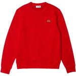 Reduzierte Rote Lacoste Herrensweatshirts aus Baumwollmischung Übergrößen 