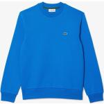 Blaue Lacoste Bio Herrenfleecepullover & Herrenfleeceshirts aus Baumwolle 