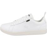 Reduzierte Weiße Business Lacoste Carnaby Gore Tex Low Sneaker mit Schnürsenkel in Schmalweite aus Leder für Herren Größe 45 