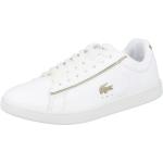 Lacoste Carnaby Evo (Leather) platinum detailing Women white