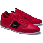 Rote Lacoste Low Sneaker aus Leder leicht für Herren Größe 47 