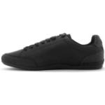Reduzierte Schwarze Business Lacoste Low Sneaker mit Schnürsenkel in Schmalweite aus Leder für Herren Größe 47 