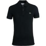 Schwarze Kurzärmelige Lacoste Classic Kurzarm-Poloshirts aus Baumwolle für Herren Größe 3 XL 