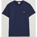 Marineblaue Kurzärmelige Lacoste T-Shirts für Herren Größe XS 