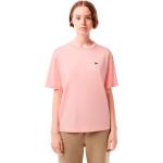 Reduzierte Pinke Lacoste T-Shirts aus Baumwolle für Damen Größe M 