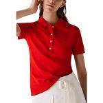 Black Friday Angebote - Rote Lacoste Damenpoloshirts & Damenpolohemden Größe XS 