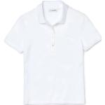 Reduzierte Weiße Lacoste White Damenpoloshirts & Damenpolohemden Größe S 