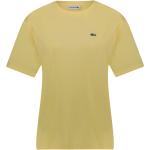 Gelbe Lacoste T-Shirts für Damen Größe M für den für den Sommer 
