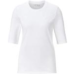 Reduzierte Weiße Lacoste Rundhals-Ausschnitt T-Shirts für Damen Größe S 