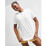Weiße Kurzärmelige Lacoste White T-Shirts aus Baumwolle maschinenwaschbar für Damen Größe S 