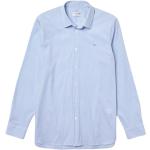 Reduzierte Blaue Gestreifte Lacoste Streifenhemden aus Baumwolle für Herren Größe XL 
