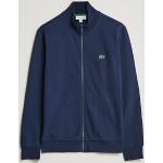 Marineblaue Lacoste Herrensweatshirts mit Reißverschluss Größe 3 XL für den für den Herbst 