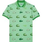 Grüne Vintage Lacoste Herrenpoloshirts & Herrenpolohemden aus Polyamid Größe S 
