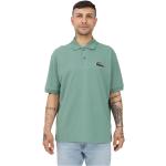 Reduzierte Grüne Bestickte Lacoste Herrenpoloshirts & Herrenpolohemden aus Baumwolle maschinenwaschbar Größe XL 