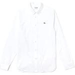 Weiße Lacoste Slim Fit Hemden für Herren Größe XL 