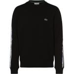Schwarze Casual Lacoste Rundhals-Ausschnitt Herrensweatshirts aus Flanell Größe XXL 