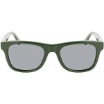 Grüne Lacoste Rechteckige Rechteckige Sonnenbrillen für Herren 