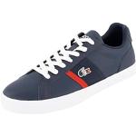 Lacoste Herren Low-Top Sneaker Lerond PRO TRI 123 1 CMA, Männer Halbschuhe,straßenschuhe,Strassenschuhe,Marineblau/Weiss (092),41 EU / 7.5 UK