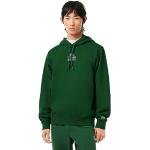 Reduzierte Grüne Lacoste Herrensweatshirts aus Jersey mit Kapuze Größe XXL 