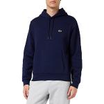 Reduzierte Marineblaue Lacoste Herrensweatshirts aus Jersey mit Kapuze Größe 3 XL 