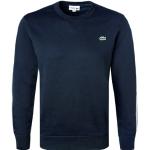 Marineblaue Unifarbene Casual Lacoste Herrensweatshirts aus Baumwollmischung Größe M - versandkostenfrei 