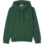 Grüne Unifarbene Casual Lacoste Zip Hoodies & Sweatjacken aus Baumwollmischung mit Kapuze für Herren 