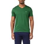 Grüne Lacoste V-Ausschnitt T-Shirts für Herren Größe 6 XL 
