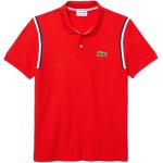 Reduzierte Rote Lacoste Bio Herrenpoloshirts & Herrenpolohemden mit Knopf Größe S 