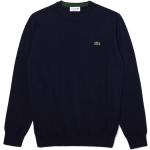 Reduzierte Marineblaue Lacoste Rundhals-Ausschnitt Rundhals-Pullover aus Baumwolle für Herren Größe 4 XL 