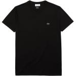 Reduzierte Schwarze Lacoste T-Shirts für Herren Größe M 