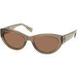Braune Lacoste Sonnenbrillen mit Sehstärke aus Kunststoff für Damen 