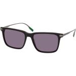 Schwarze Lacoste Quadratische Sonnenbrillen mit Sehstärke aus Kunststoff für Herren 