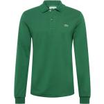 Grüne Langärmelige Lacoste Classic Langarm-Poloshirts für Herren Größe 5 XL 