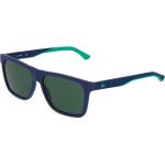 Blaue Lacoste Rechteckige Kunststoffsonnenbrillen für Herren 