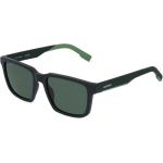 Grüne Lacoste Rechteckige Kunststoffbrillengestelle für Herren 