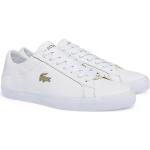 Weiße Lacoste Lerond Low Sneaker aus Leder leicht für Herren Größe 42,5 