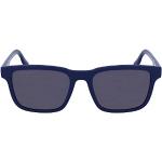 Reduzierte Blaue Lacoste Rechteckige Rechteckige Sonnenbrillen für Herren 