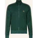 Grüne Lacoste Bio Stehkragen Herrensweatshirts mit Reißverschluss aus Polyester Größe 3 XL 